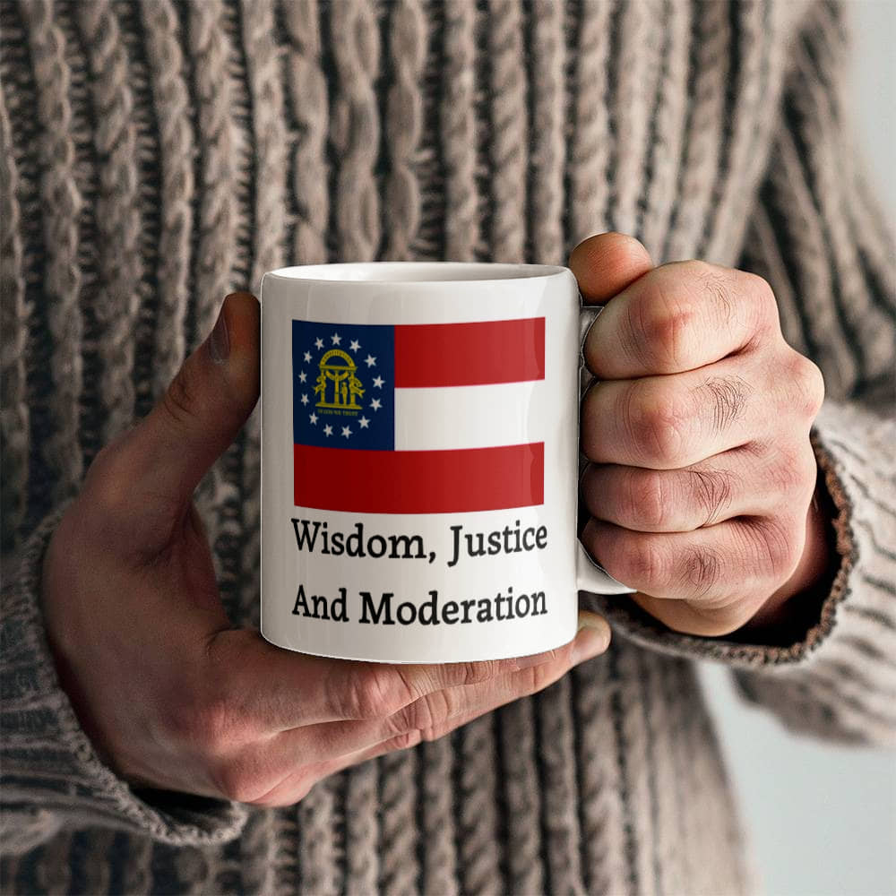 Wisdom, Justice, and Moderation (Georgia) Mug 11 oz.