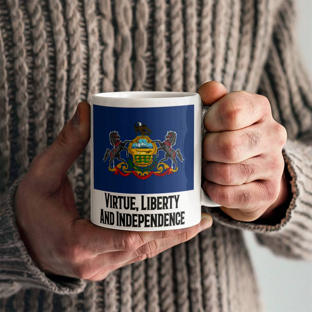 Virtue, Liberty And Independence (Pennsylvania) Mug 11 oz.