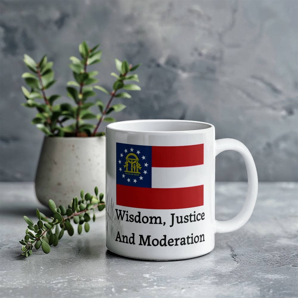 Wisdom, Justice, and Moderation (Georgia) Mug 11 oz.