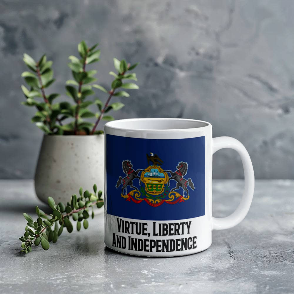 Virtue, Liberty And Independence (Pennsylvania) Mug 11 oz.