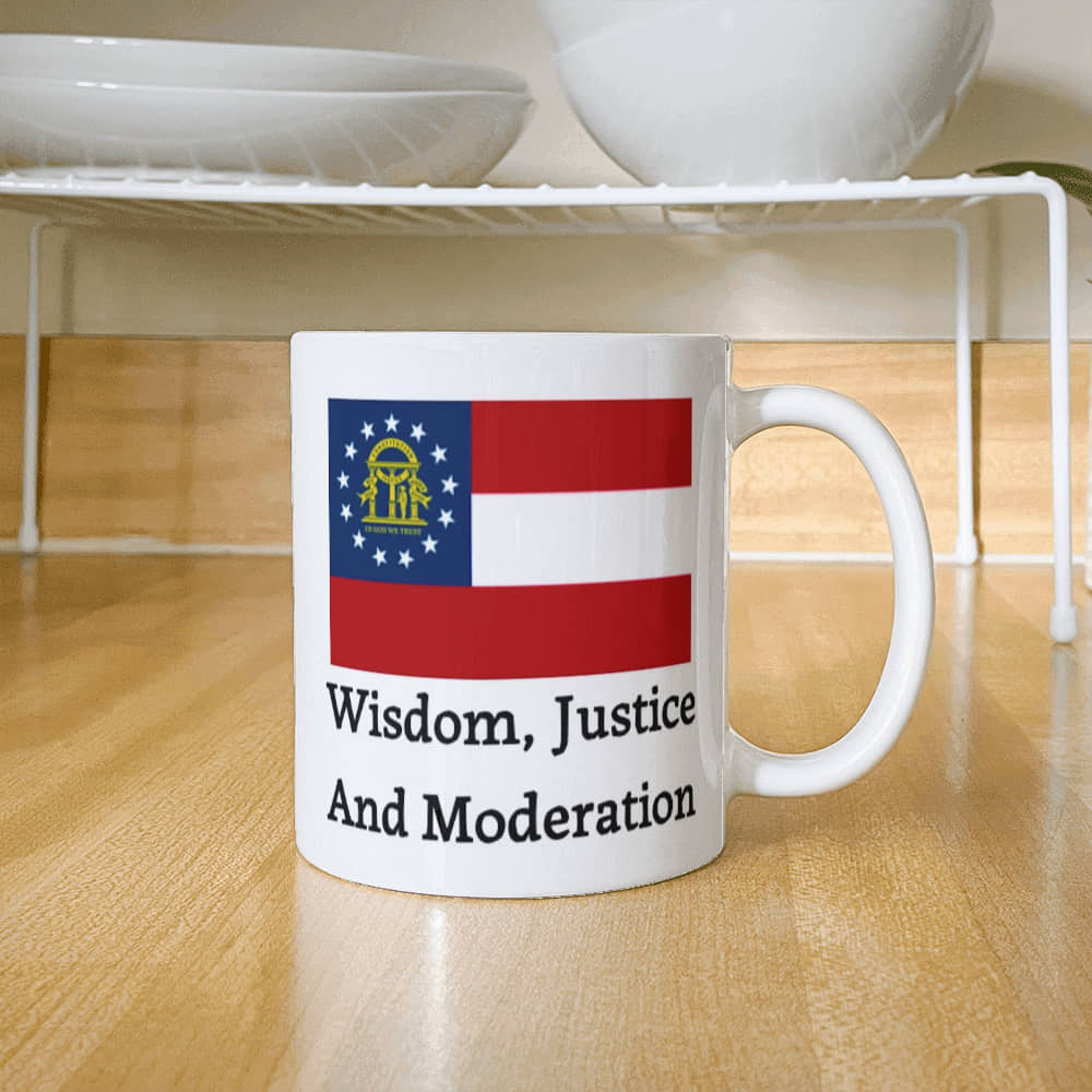 Wisdom, Justice, and Moderation (Georgia) Mug 11 oz.