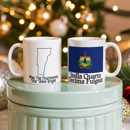 May The Fourteenth Star Shine Bright (Vermont).Mug 11 oz.