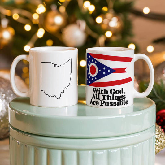 With God, All Things Are Possible (Ohio) Mug 11 oz.