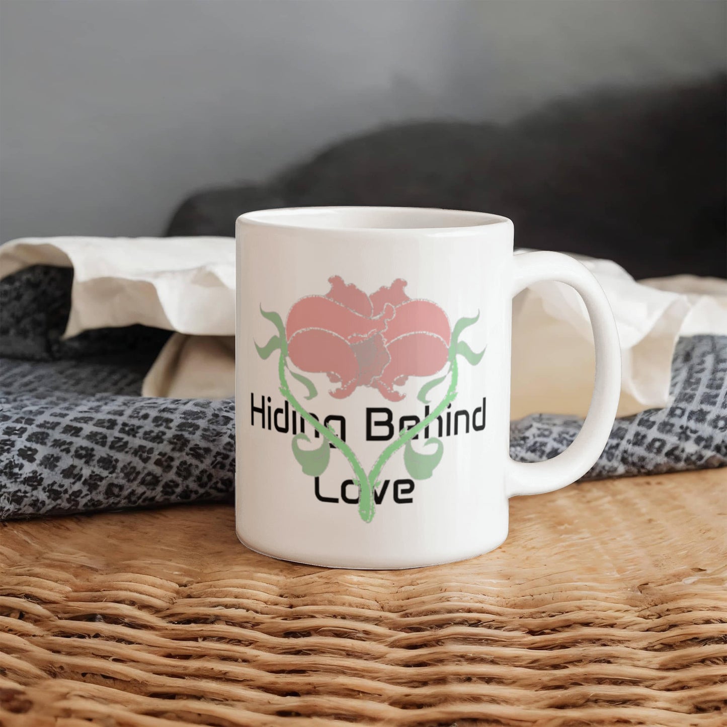 Hiding Behind Love Mug 11 oz.