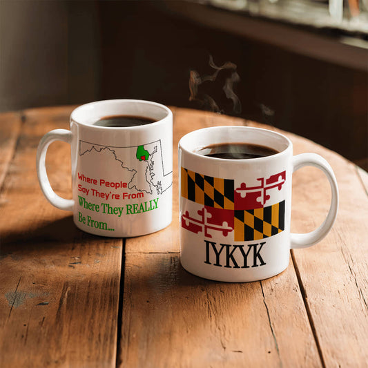 Where People Say They're From (Baltimore) Mug 11 oz.