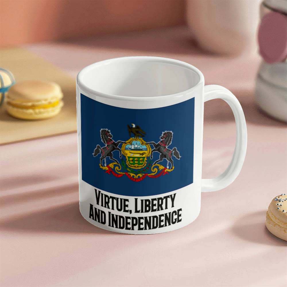 Virtue, Liberty And Independence (Pennsylvania) Mug 11 oz.