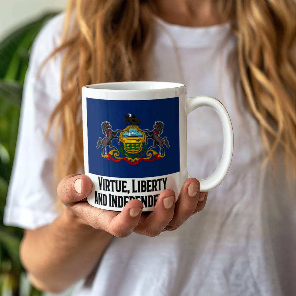 Virtue, Liberty And Independence (Pennsylvania) Mug 11 oz.