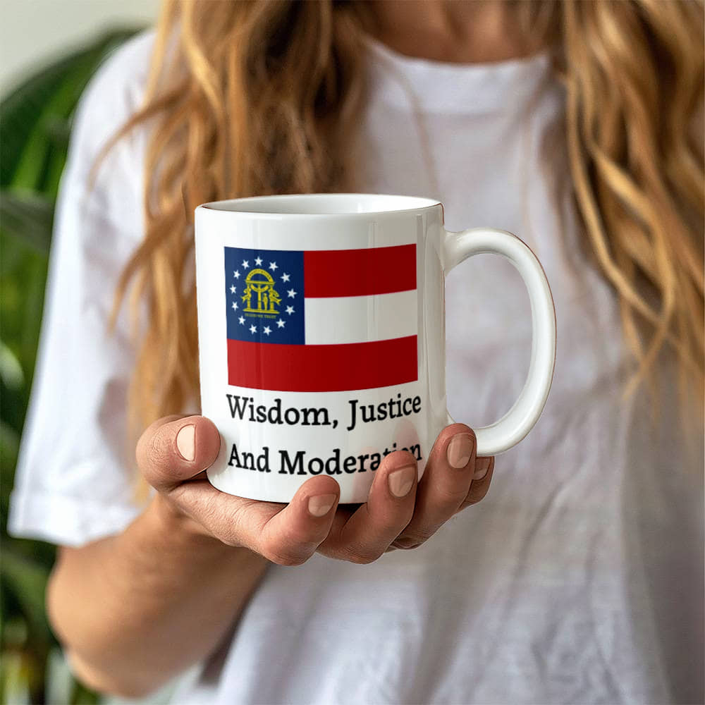 Wisdom, Justice, and Moderation (Georgia) Mug 11 oz.