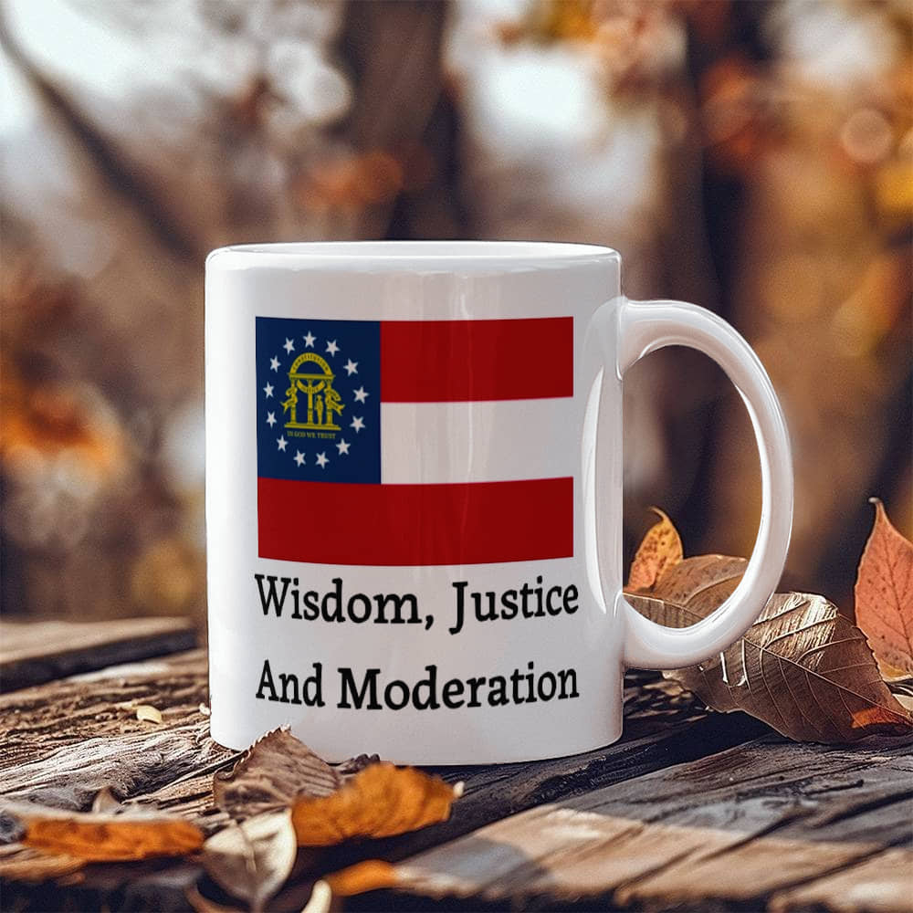 Wisdom, Justice, and Moderation (Georgia) Mug 11 oz.