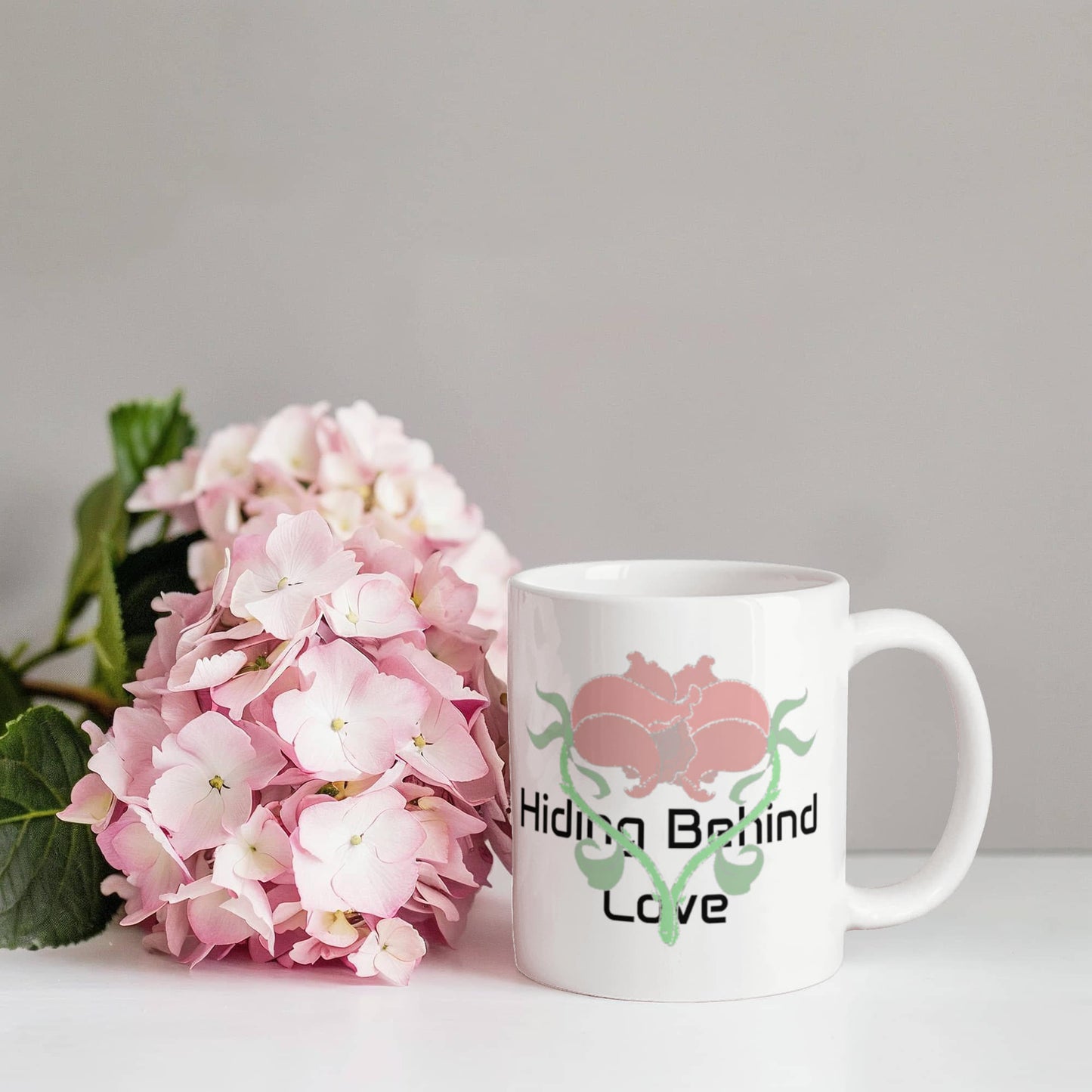 Hiding Behind Love Mug 11 oz.